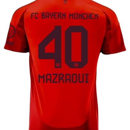 Bayern Munich Mazraoui 40 Home Jersey 24-25