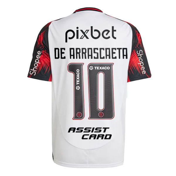 Flamengo Away DE ARRASCAETA 10 Jersey 25-26 (Full Sponsor)