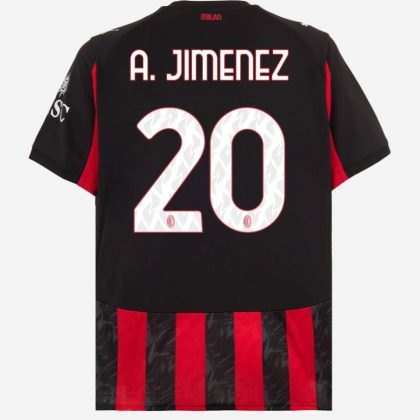 AC Milan Home A. JIMENEZ 20 Jersey 25-26