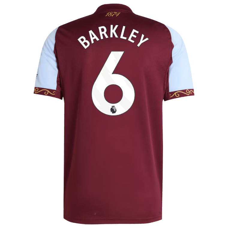 Aston Villa Home BARKLEY 6 Jersey 25-26