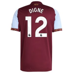 Aston Villa Home DIGNE 12 Jersey 25-26
