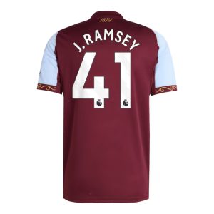 Aston Villa Home J. RAMSEY 41 Jersey 25-26