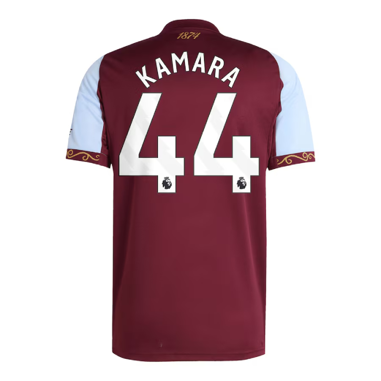 Aston Villa Home KAMARA 44 Jersey 25-26