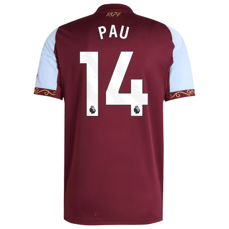 Aston Villa Home PAU 14 Jersey 25-26