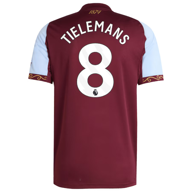 Aston Villa Home TIELEMANS 8 Jersey 25-26