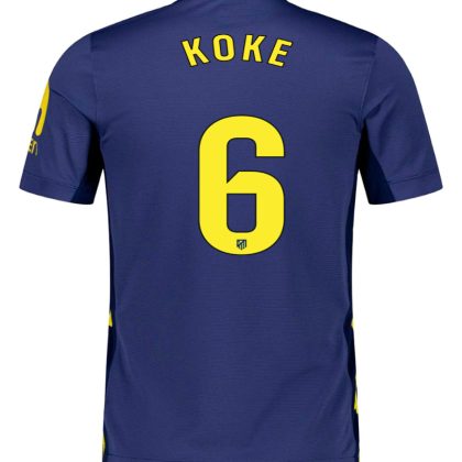 Atletico Madrid Away KOKE 6 Jersey 25-26