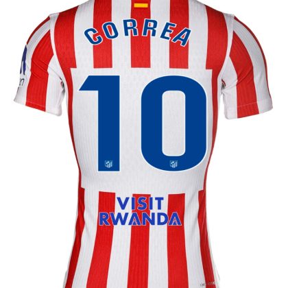 Atletico Madrid Home CORREA 10 Jersey 25-26