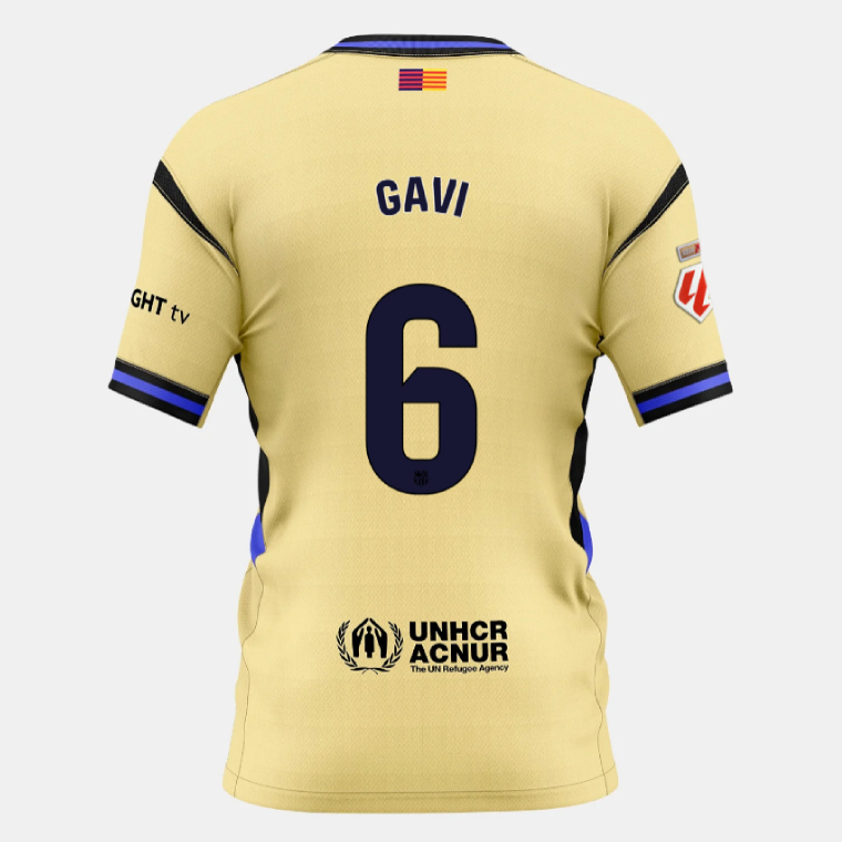 Barcelona Away GAVI 6 Jersey 25-26