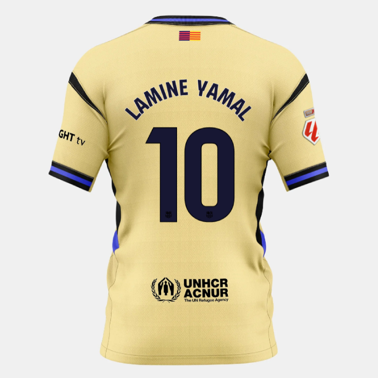Barcelona Away LAMINE YAMAL 10 Jersey 25-26