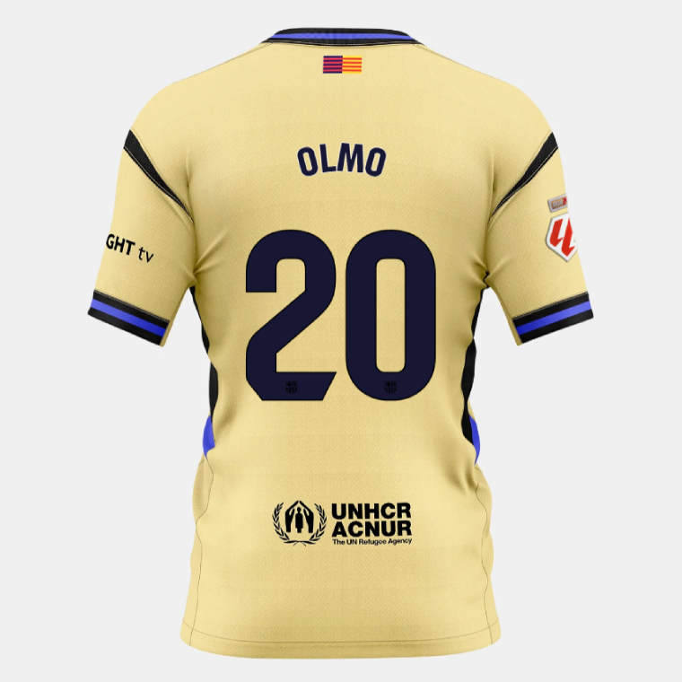 Barcelona Away OLMO 20 Jersey 25-26