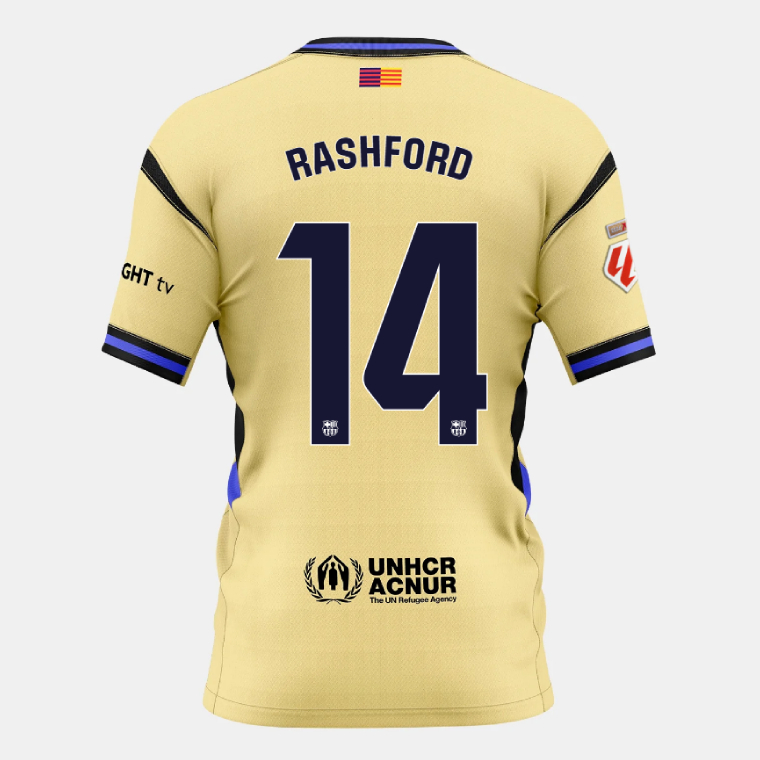 Barcelona Away X Kobe Bryant RASHFORD 14 Jersey 25-26 (Player Version)