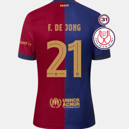 Barcelona Copa Del Rey Final F. DE JONG 21 Jersey 24-25