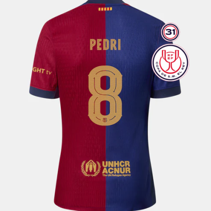 Barcelona Copa Del Rey Final PEDRI 8 Jersey 24-25