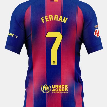 Barcelona Home FERRAN 7 Jersey 25-26