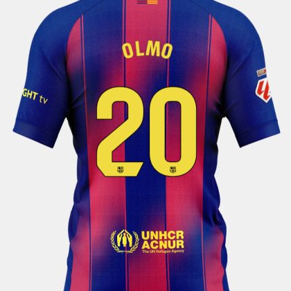 Barcelona Home OLMO 20 Jersey 25-26