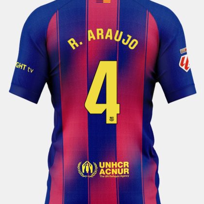 Barcelona Home R. ARAUJO 4 Jersey 25-26