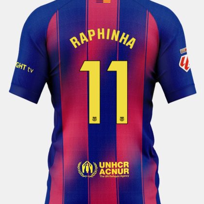 Barcelona Home RAPHINHA 11 Jersey 25-26