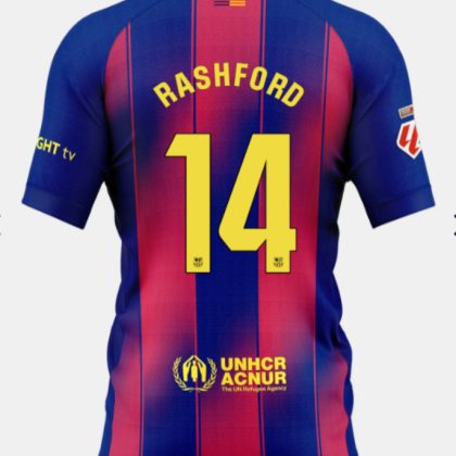 Barcelona Home RASHFORD 14 Jersey 25-26