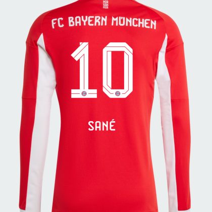 Bayern Munich Home Sané 10 Long Sleeve Jersey 25-26