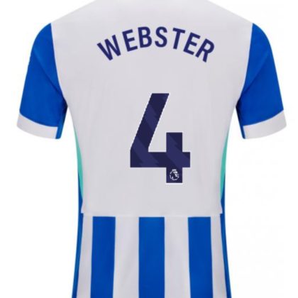 Brighton Hove Albion Home WEBSTER 4 Jersey 25-26