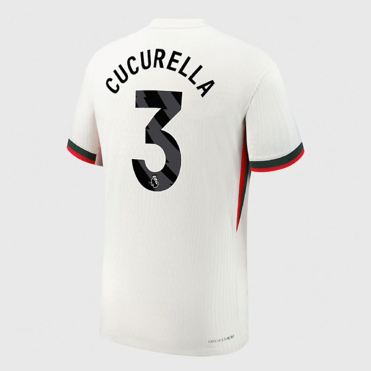 Chelsea Away CUCURELLA 3 Jersey 25-26 (Player Version)