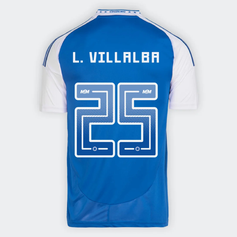 Cruzeiro Home L. VILLALBA 25 Jersey 25-26