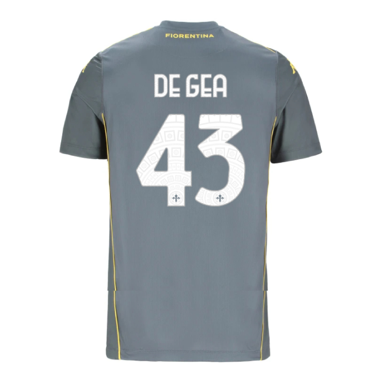 Fiorentina Goalkeeper DE GEA 43 Grey Jersey 25-26