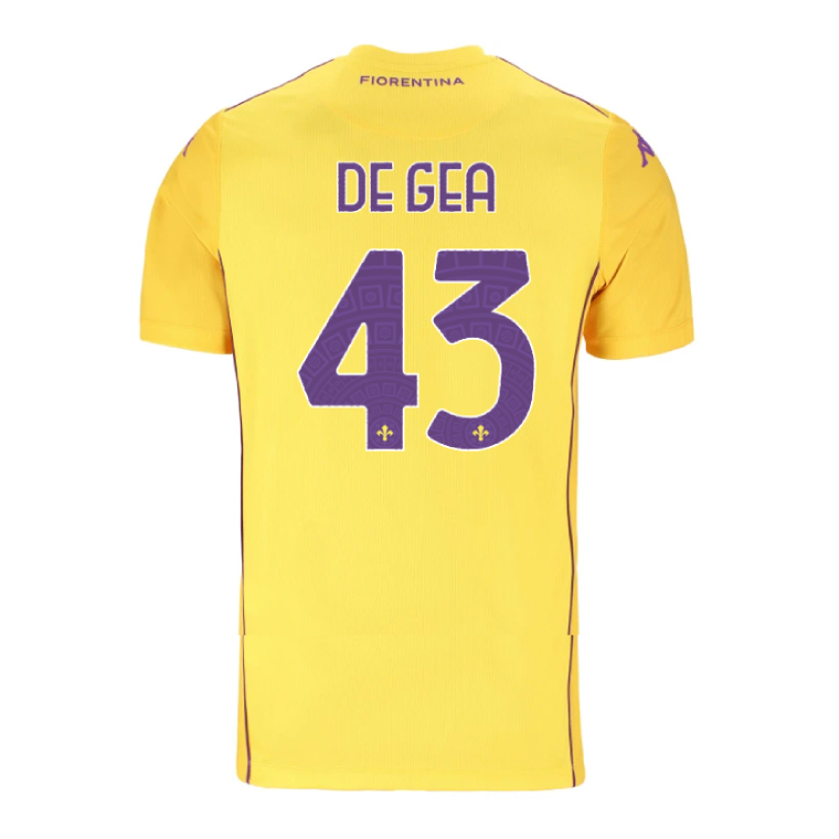 Fiorentina Goalkeeper DE GEA 43 Yellow Jersey 25-26