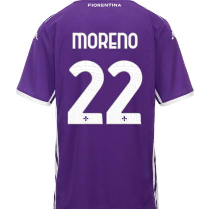 Fiorentina Home MORENO 22 Jersey 25-26