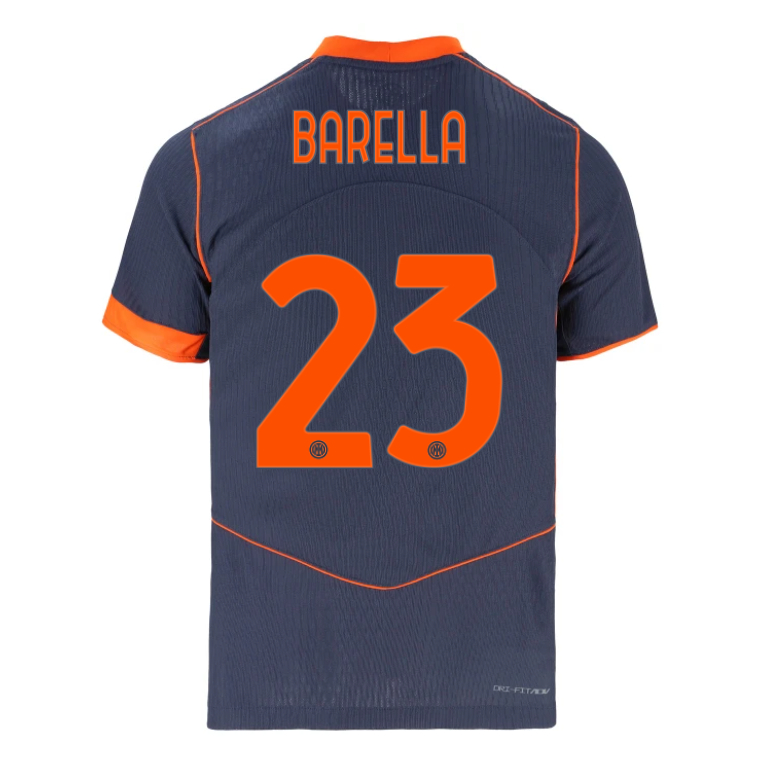 Inter Milan Third BARELLA 23 Jersey 25-26 (Player Version)