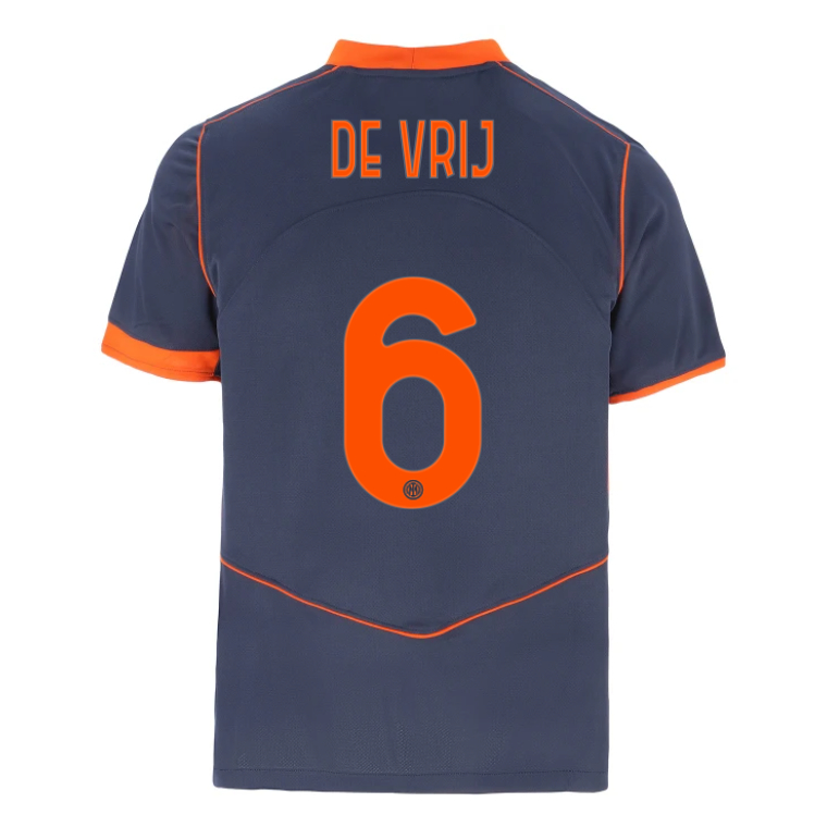 Inter Milan Third DE VRIJ 6 Jersey 25-26