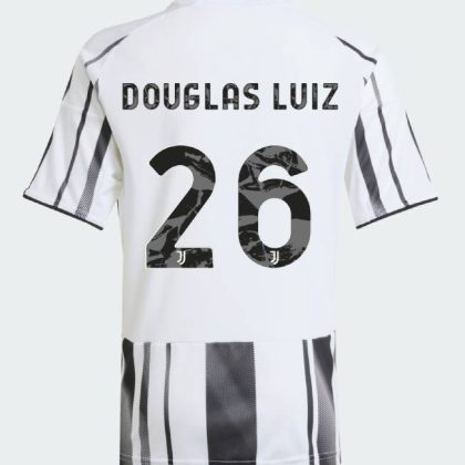 Juventus Home DOUGLAS LUIZ 26 Jeep Sponsor Jersey 25-26