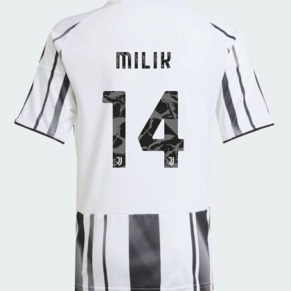 Juventus Home MILIK 14 Jersey Jeep Sponsor 25-26