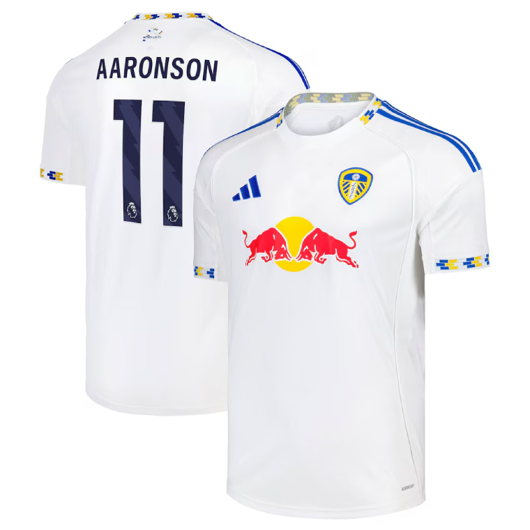 Leeds United Home AARONSON 11 Jersey 25-26