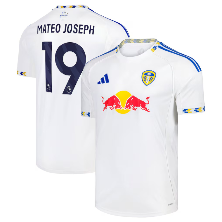 Leeds United Home MATEO JOSEPH 19 Jersey 25-26