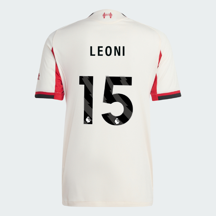 Liverpool Away LEONI 15 Jersey 25-26 (Player Version)