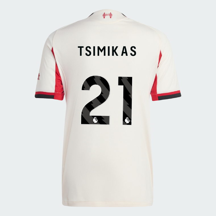 Liverpool Away TSIMIKAS 21 Jersey 25-26 (Player Version)