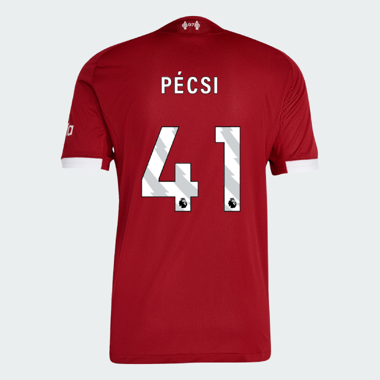Liverpool Home PÉCSI 41 Jersey 25-26 (Player Version)