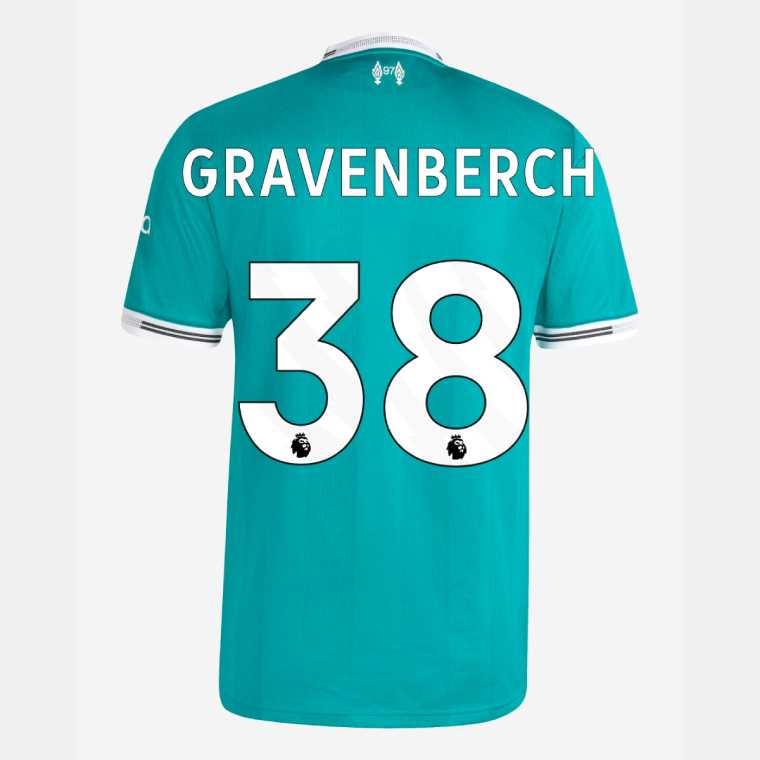 Liverpool Third GRAVENBERCH 38 Jersey 25-26 (Player Version)