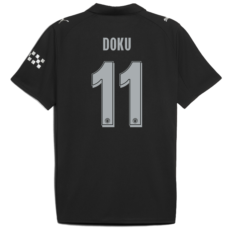 Manchester City Away DOKU 11 UCL Jersey 25-26