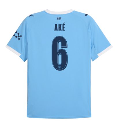Manchester City Home Aké 6 UCL Jersey 25-26