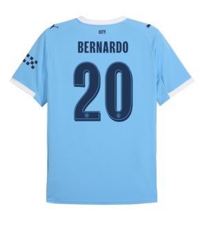Manchester City Home Bernardo 20 UCL Jersey 25-26