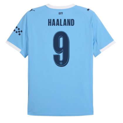 Manchester City Home Haaland 9 UCL Jersey 25-26