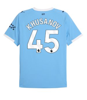 Manchester City Home Khusanov 45 Jersey 25-26