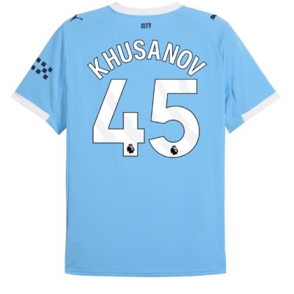 Manchester City Home Khusanov 45 Jersey 25-26