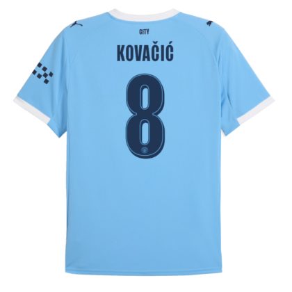 Manchester City Home Kovačić 8 UCL Jersey 25-26