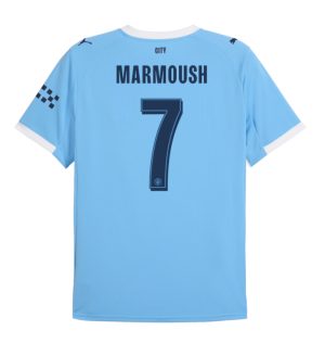Manchester City Home Marmoush 7 UCL Jersey 25-26