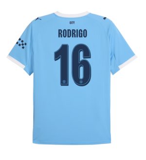 Manchester City Home Rodrigo 16 UCL Jersey 25-26