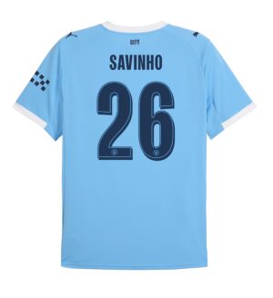 Manchester City Home Savinho 26 UCL Jersey 25-26