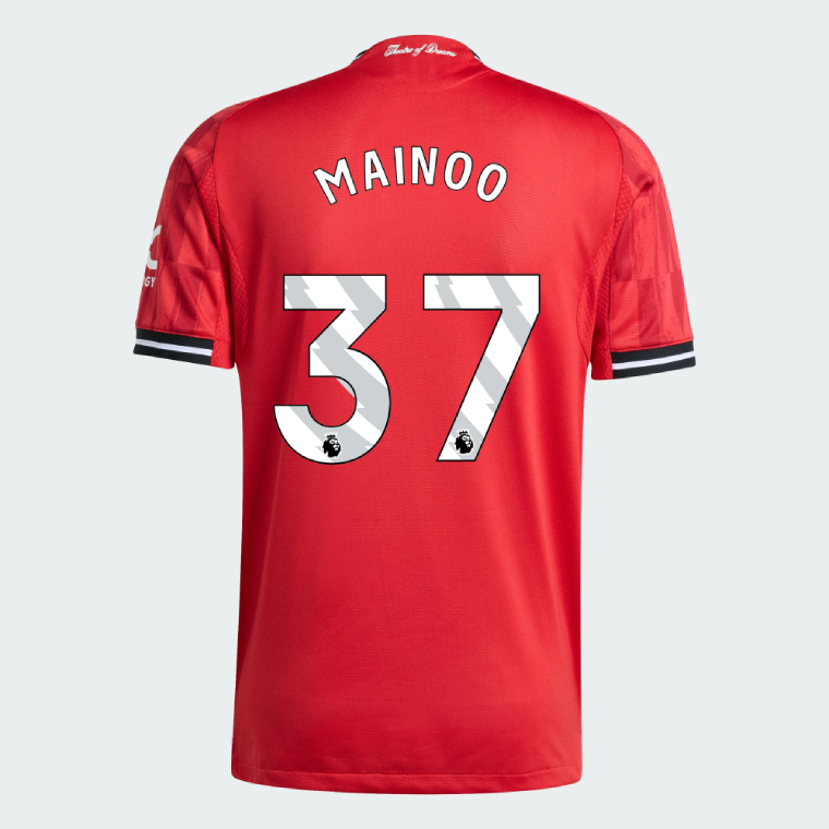 Manchester United Home MAINOO 37 Jersey 25-26 (Player Version)